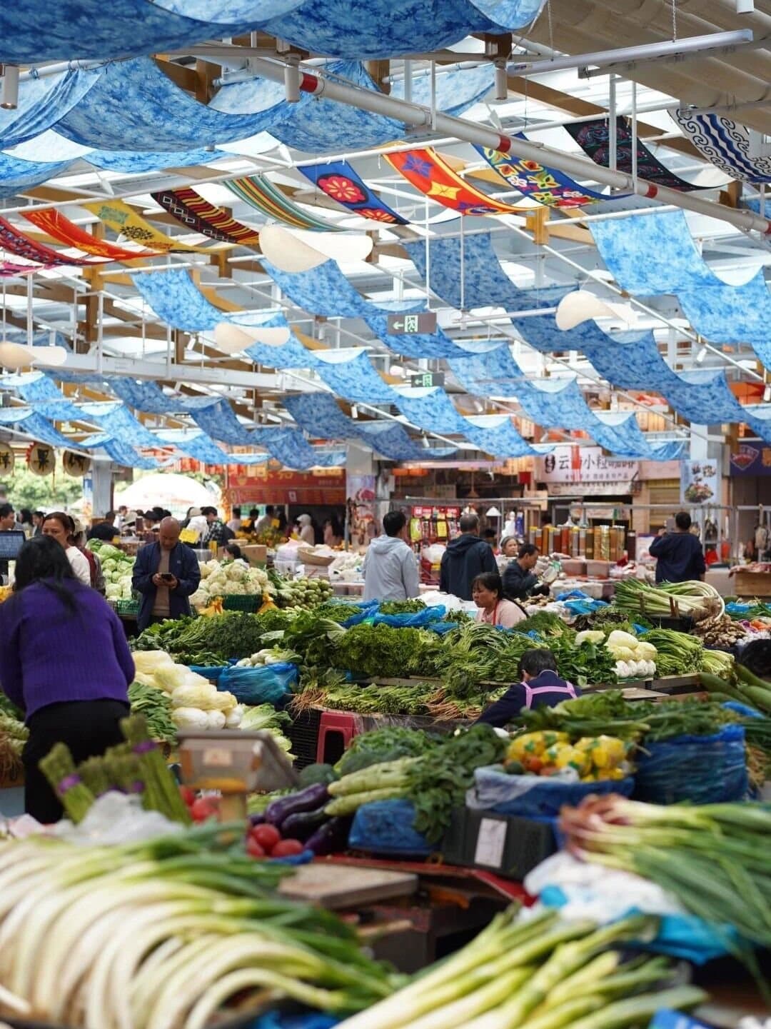 Yunnan Spring Markets — a covered Yunnan produce market
