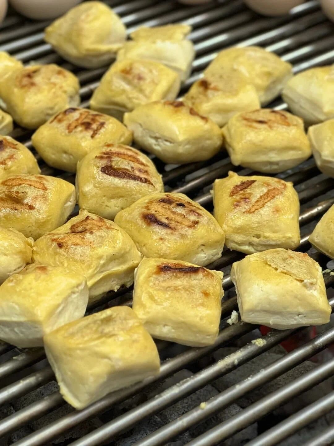 Yunnan Barbecue — baojiang tofu browning over the grill