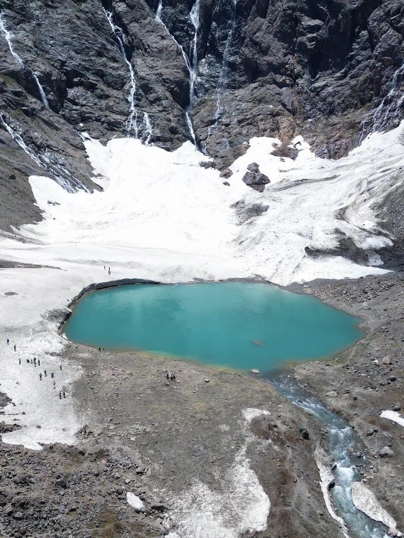 Yubeng Village — a turquoise glacial lake