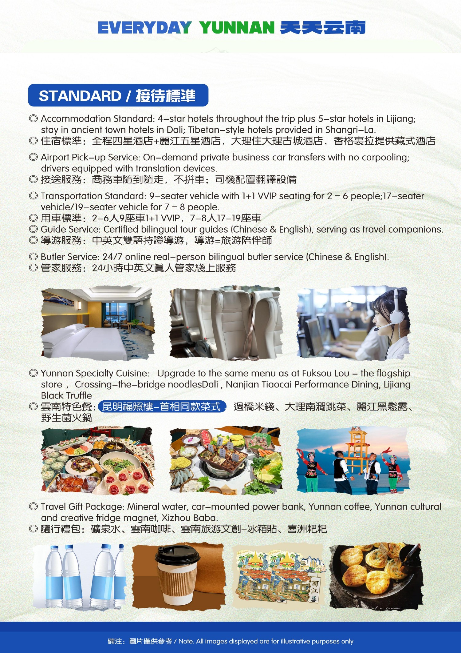 8-Day Kunming, Dali, Lijiang & Lugu Lake Shared Group Tour - original brochure page 3 of 20